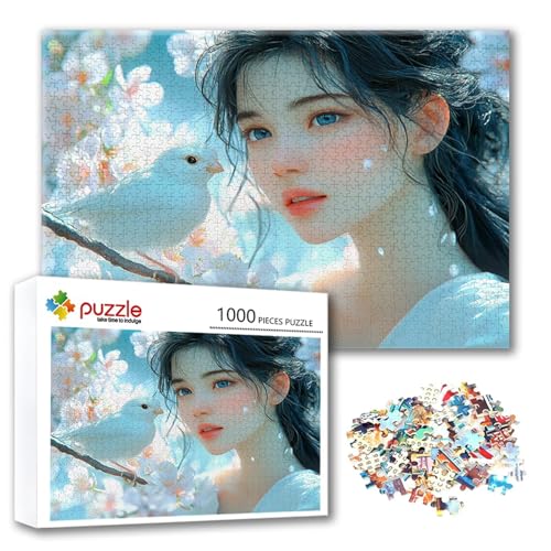 Puzzle Frau Puzzle 4000 Teile Blume, Herausforderung Impossible Jigsaw, Erwachsene Wooden Jigsaw Spielzeug, Puzzlespiele für Die Ganze Familie Stressabbau, Geschenk für Frauen Männer 140 x 87 cm J-5 Puzzle Frau Puzzle 4000 Teile Blume, Herausforderung Impossible Jigsaw, Erwachsene Wooden Jigsaw Spielzeug, Puzzlespiele für Die Ganze Familie Stressabbau, Geschenk für Frauen Männer 140 x 87 cm J-5 von FeiPride