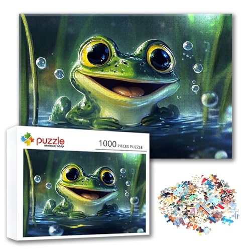Puzzle Frosch Puzzle 4000 Teile Tier, Herausforderung Impossible Jigsaw, Erwachsene Wooden Jigsaw Spielzeug, Puzzlespiele für Die Ganze Familie Stressabbau, Geschenk für Frauen Männer 140 x 87 cm R-8 Puzzle Frosch Puzzle 4000 Teile Tier, Herausforderung Impossible Jigsaw, Erwachsene Wooden Jigsaw Spielzeug, Puzzlespiele für Die Ganze Familie Stressabbau, Geschenk für Frauen Männer 140 x 87 cm R-8 von FeiPride