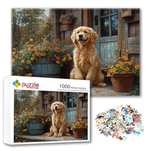 Puzzle Hund Puzzle 4000 Teile Blume, Herausforderung Impossible Jigsaw, Erwachsene Wooden Jigsaw Spielzeug, Puzzlespiele für Die Ganze Familie Stressabbau, Geschenk für Frauen Männer 140 x 87 cm B-8 Puzzle Hund Puzzle 4000 Teile Blume, Herausforderung Impossible Jigsaw, Erwachsene Wooden Jigsaw Spielzeug, Puzzlespiele für Die Ganze Familie Stressabbau, Geschenk für Frauen Männer 140 x 87 cm B-8 von FeiPride