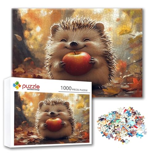 Puzzle Igel Puzzle 300 Teile Tier, Herausforderung Impossible Jigsaw, Erwachsene Wooden Jigsaw Spielzeug, Puzzlespiele für Die Ganze Familie Stressabbau, Geschenk für Frauen Männer 40 x 28 cm A-2 Puzzle Igel Puzzle 300 Teile Tier, Herausforderung Impossible Jigsaw, Erwachsene Wooden Jigsaw Spielzeug, Puzzlespiele für Die Ganze Familie Stressabbau, Geschenk für Frauen Männer 40 x 28 cm A-2 von FeiPride