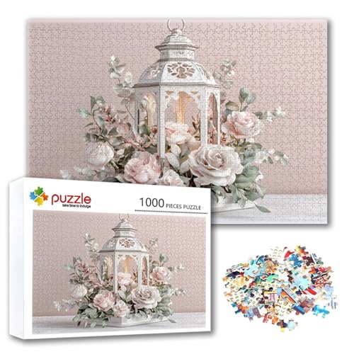 Puzzle Landschaft Puzzle 1500 Teile Blume, Herausforderung Impossible Jigsaw, Erwachsene Wooden Jigsaw Spielzeug, Puzzlespiele für Die Ganze Familie Stressabbau, Geschenk für Frauen 87 x 57 cm Q-9 von FeiPride