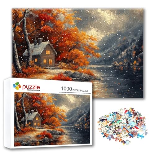 Puzzle Landschaft Puzzle 2000 Teile Baum, Herausforderung Impossible Jigsaw, Erwachsene Wooden Jigsaw Spielzeug, Puzzlespiele für Die Ganze Familie Stressabbau, Geschenk für Frauen 100 x 70 cm P-5 von FeiPride