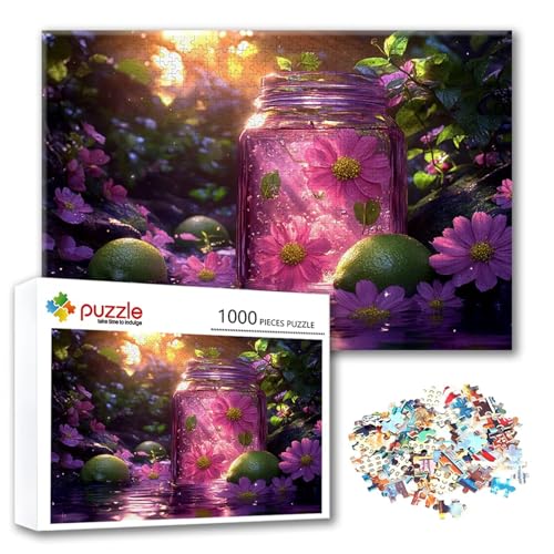 Puzzle Landschaft Puzzle 2000 Teile Blume, Herausforderung Impossible Jigsaw, Erwachsene Wooden Jigsaw, Puzzlespiele für Die Ganze Familie Stressabbau, Geschenk für Frauen Männer 100 x 70 cm Z-4 von FeiPride