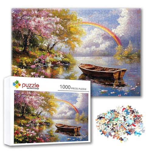 Puzzle Landschaft Puzzle 3000 Teile Baum, Herausforderung Impossible Jigsaw, Erwachsene Wooden Jigsaw Spielzeug, Puzzlespiele für Die Ganze Familie Stressabbau, Geschenk für Frauen 122 x 80 cm Q-7 von FeiPride