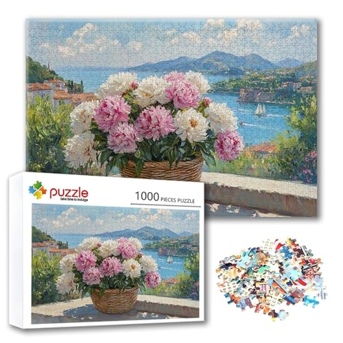 Puzzle Landschaft Puzzle 3000 Teile Blume, Herausforderung Impossible Jigsaw, Erwachsene Wooden Jigsaw, Puzzlespiele für Die Ganze Familie Stressabbau, Geschenk für Frauen Männer 122 x 80 cm Q-1 von FeiPride