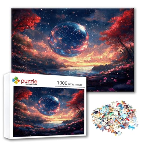 Puzzle Landschaft Puzzle 4000 Teile Baum, Herausforderung Impossible Jigsaw, Erwachsene Wooden Jigsaw Spielzeug, Puzzlespiele für Die Ganze Familie Stressabbau, Geschenk für Frauen 140 x 87 cm A-7 von FeiPride