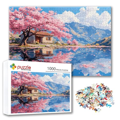 Puzzle Landschaft Puzzle 500 Teile Baum, Herausforderung Impossible Jigsaw, Erwachsene Wooden Jigsaw Spielzeug, Puzzlespiele für Die Ganze Familie Stressabbau, Geschenk für Frauen 52 x 38 cm E-0 Puzzle Landschaft Puzzle 500 Teile Baum, Herausforderung Impossible Jigsaw, Erwachsene Wooden Jigsaw Spielzeug, Puzzlespiele für Die Ganze Familie Stressabbau, Geschenk für Frauen 52 x 38 cm E-0 von FeiPride