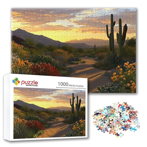 Puzzle Landschaft Puzzle 500 Teile Berg, Herausforderung Impossible Jigsaw, Erwachsene Wooden Jigsaw Spielzeug, Puzzlespiele für Die Ganze Familie Stressabbau, Geschenk für Frauen 52 x 38 cm Z-6 von FeiPride