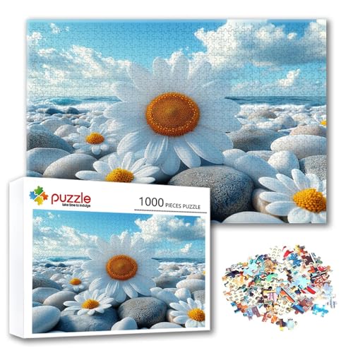 Puzzle Landschaft Puzzle 500 Teile Blume, Herausforderung Impossible Jigsaw, Erwachsene Wooden Jigsaw Spielzeug, Puzzlespiele für Die Ganze Familie Stressabbau, Geschenk für Frauen 52 x 38 cm K-3 von FeiPride