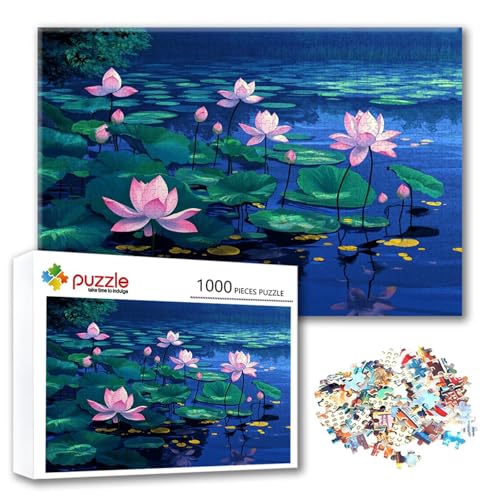Puzzle Lotus Puzzle 4000 Teile Landschaft, Herausforderung Impossible Jigsaw, Erwachsene Wooden Jigsaw, Puzzlespiele für Die Ganze Familie Stressabbau, Geschenk für Frauen Männer 140 x 87 cm L-6 von FeiPride