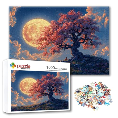 Puzzle Mond Puzzle 3000 Teile Baum, Herausforderung Impossible Jigsaw, Erwachsene Wooden Jigsaw Spielzeug, Puzzlespiele für Die Ganze Familie Stressabbau, Geschenk für Frauen Männer 122 x 80 cm N-4 Puzzle Mond Puzzle 3000 Teile Baum, Herausforderung Impossible Jigsaw, Erwachsene Wooden Jigsaw Spielzeug, Puzzlespiele für Die Ganze Familie Stressabbau, Geschenk für Frauen Männer 122 x 80 cm N-4 von FeiPride