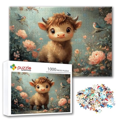 Puzzle Niedlich Puzzle 4000 Teile Tier, Herausforderung Impossible Jigsaw, Erwachsene Wooden Jigsaw Spielzeug, Puzzlespiele für Die Ganze Familie Stressabbau, Geschenk für Frauen 140 x 87 cm C-6 von FeiPride
