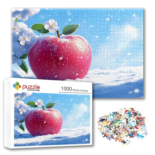 Puzzle Obst Puzzle 500 Teile Blume, Herausforderung Impossible Jigsaw, Erwachsene Wooden Jigsaw Spielzeug, Puzzlespiele für Die Ganze Familie Stressabbau, Geschenk für Frauen Männer 52 x 38 cm H-2 von FeiPride