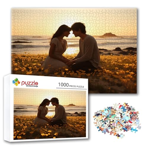 Puzzle Paar Puzzle 4000 Teile Landschaft, Herausforderung Impossible Jigsaw, Erwachsene Wooden Jigsaw Spielzeug, Puzzlespiele für Die Ganze Familie Stressabbau, Geschenk für Frauen 140 x 87 cm O-5 von FeiPride