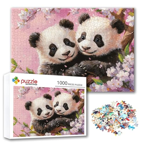 Puzzle Panda Puzzle 300 Teile Tier, Herausforderung Impossible Jigsaw, Erwachsene Wooden Jigsaw Spielzeug, Puzzlespiele für Die Ganze Familie Stressabbau, Geschenk für Frauen Männer 40 x 28 cm L-3 Puzzle Panda Puzzle 300 Teile Tier, Herausforderung Impossible Jigsaw, Erwachsene Wooden Jigsaw Spielzeug, Puzzlespiele für Die Ganze Familie Stressabbau, Geschenk für Frauen Männer 40 x 28 cm L-3 von FeiPride