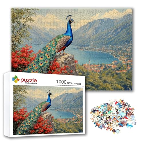 Puzzle Pfau Puzzle 300 Teile Tier, Herausforderung Impossible Jigsaw, Erwachsene Wooden Jigsaw Spielzeug, Puzzlespiele für Die Ganze Familie Stressabbau, Geschenk für Frauen Männer 40 x 28 cm J-8 Puzzle Pfau Puzzle 300 Teile Tier, Herausforderung Impossible Jigsaw, Erwachsene Wooden Jigsaw Spielzeug, Puzzlespiele für Die Ganze Familie Stressabbau, Geschenk für Frauen Männer 40 x 28 cm J-8 von FeiPride