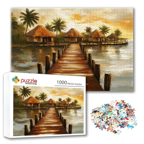 Puzzle Pier Puzzle 2000 Teile Landschaft, Herausforderung Impossible Jigsaw, Erwachsene Wooden Jigsaw Spielzeug, Puzzlespiele für Die Ganze Familie Stressabbau, Geschenk für Frauen 100 x 70 cm A-3 Puzzle Pier Puzzle 2000 Teile Landschaft, Herausforderung Impossible Jigsaw, Erwachsene Wooden Jigsaw Spielzeug, Puzzlespiele für Die Ganze Familie Stressabbau, Geschenk für Frauen 100 x 70 cm A-3 von FeiPride