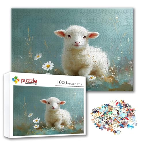 Puzzle Schaf Puzzle 300 Teile Tier, Herausforderung Impossible Jigsaw, Erwachsene Wooden Jigsaw Spielzeug, Puzzlespiele für Die Ganze Familie Stressabbau, Geschenk für Frauen Männer 40 x 28 cm S-0 Puzzle Schaf Puzzle 300 Teile Tier, Herausforderung Impossible Jigsaw, Erwachsene Wooden Jigsaw Spielzeug, Puzzlespiele für Die Ganze Familie Stressabbau, Geschenk für Frauen Männer 40 x 28 cm S-0 von FeiPride