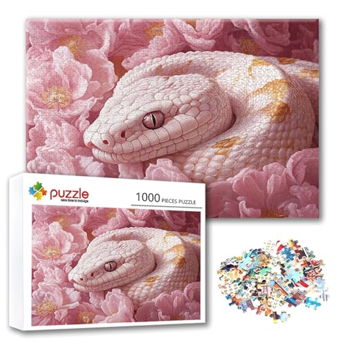 Puzzle Schlange Puzzle 2000 Teile Tier, Herausforderung Impossible Jigsaw, Erwachsene Wooden Jigsaw Spielzeug, Puzzlespiele für Die Ganze Familie Stressabbau, Geschenk für Frauen 100 x 70 cm C-7 von FeiPride