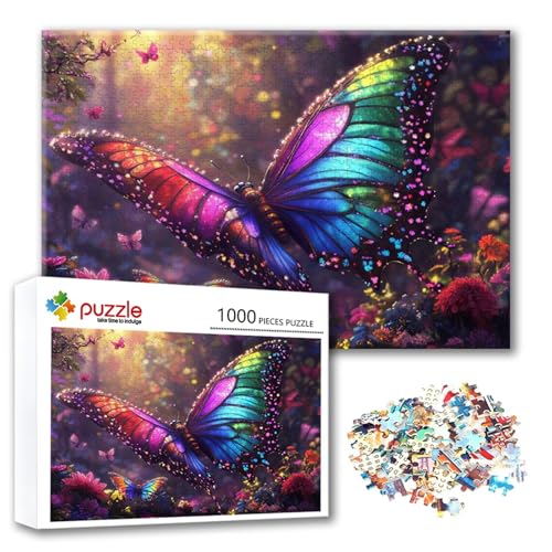 Puzzle Schmetterling Puzzle 1500 Teile Tier, Herausforderung Impossible Jigsaw, Erwachsene Wooden Jigsaw, Puzzlespiele für Die Ganze Familie Stressabbau, Geschenk für Frauen Männer 87 x 57 cm C-3 Puzzle Schmetterling Puzzle 1500 Teile Tier, Herausforderung Impossible Jigsaw, Erwachsene Wooden Jigsaw, Puzzlespiele für Die Ganze Familie Stressabbau, Geschenk für Frauen Männer 87 x 57 cm C-3 von FeiPride
