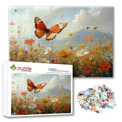 Puzzle Schmetterling Puzzle 3000 Teile Blume, Herausforderung Impossible Jigsaw, Erwachsene Wooden Jigsaw, Puzzlespiele für Die Ganze Familie Stressabbau, Geschenk für Frauen Männer 122 x 80 cm B-4 Puzzle Schmetterling Puzzle 3000 Teile Blume, Herausforderung Impossible Jigsaw, Erwachsene Wooden Jigsaw, Puzzlespiele für Die Ganze Familie Stressabbau, Geschenk für Frauen Männer 122 x 80 cm B-4 von FeiPride