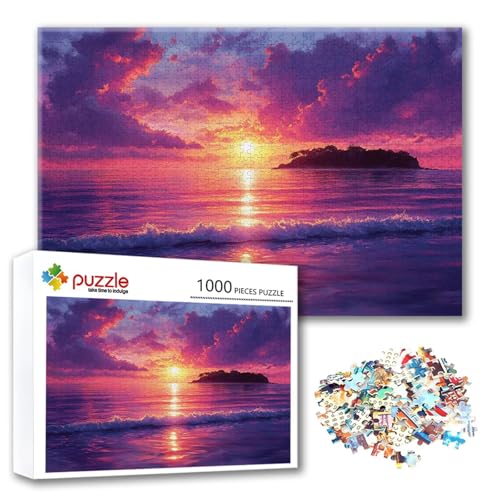 Puzzle Sonnenuntergang Puzzle 300 Teile Meer, Herausforderung Impossible Jigsaw, Erwachsene Wooden Jigsaw, Puzzlespiele für Die Ganze Familie Stressabbau, Geschenk für Frauen Männer 40 x 28 cm K-9 Puzzle Sonnenuntergang Puzzle 300 Teile Meer, Herausforderung Impossible Jigsaw, Erwachsene Wooden Jigsaw, Puzzlespiele für Die Ganze Familie Stressabbau, Geschenk für Frauen Männer 40 x 28 cm K-9 von FeiPride