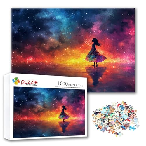 Puzzle Sternenhimmel Puzzle 2000 Teile Mädchen, Herausforderung Impossible Jigsaw, Erwachsene Wooden Jigsaw, Puzzlespiele für Die Ganze Familie Stressabbau, Geschenk für Frauen Männer 100 x 70 cm T-7 von FeiPride