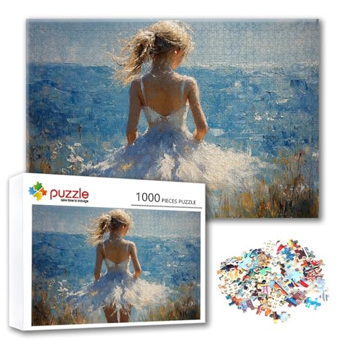 Puzzle Tänzer Puzzle 4000 Teile Mädchen, Herausforderung Impossible Jigsaw, Erwachsene Wooden Jigsaw Spielzeug, Puzzlespiele für Die Ganze Familie Stressabbau, Geschenk für Frauen 140 x 87 cm P-9 von FeiPride