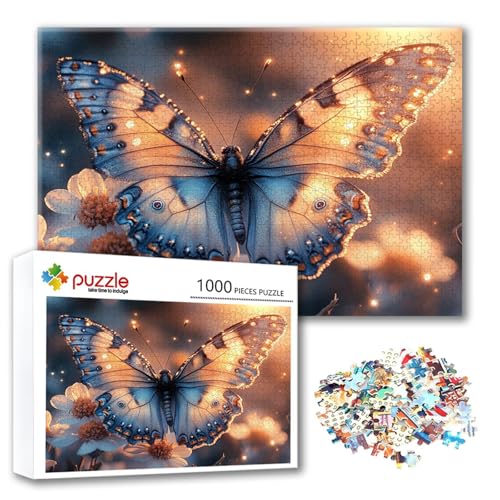 Puzzle Tier Puzzle 1000 Teile Schmetterling, Herausforderung Impossible Jigsaw, Erwachsene Wooden Jigsaw, Puzzlespiele für Die Ganze Familie Stressabbau, Geschenk für Frauen Männer 75 x 50 cm X-5 Puzzle Tier Puzzle 1000 Teile Schmetterling, Herausforderung Impossible Jigsaw, Erwachsene Wooden Jigsaw, Puzzlespiele für Die Ganze Familie Stressabbau, Geschenk für Frauen Männer 75 x 50 cm X-5 von FeiPride