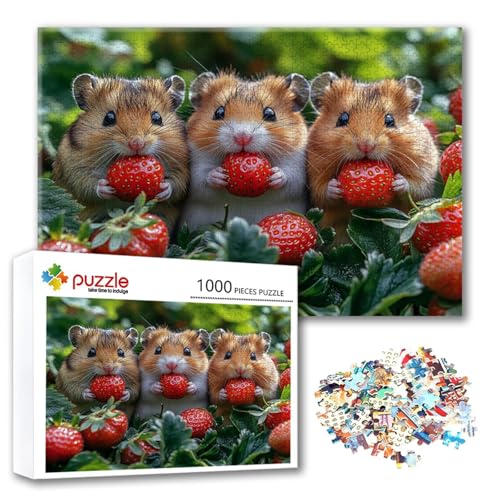 Puzzle Tier Puzzle 2000 Teile Maus, Herausforderung Impossible Jigsaw, Erwachsene Wooden Jigsaw Spielzeug, Puzzlespiele für Die Ganze Familie Stressabbau, Geschenk für Frauen Männer 100 x 70 cm D-5 von FeiPride
