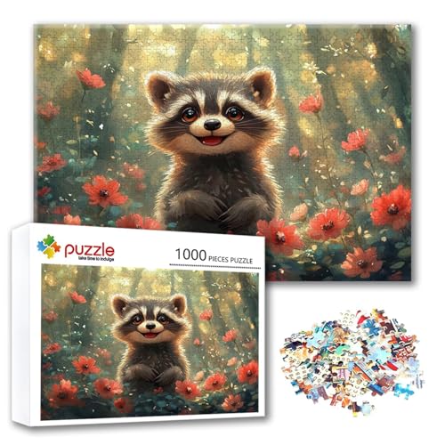 Puzzle Tier Puzzle 2000 Teile Niedlich, Herausforderung Impossible Jigsaw, Erwachsene Wooden Jigsaw Spielzeug, Puzzlespiele für Die Ganze Familie Stressabbau, Geschenk für Frauen 100 x 70 cm V-4 von FeiPride