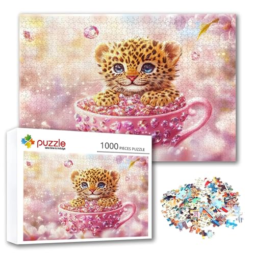 Puzzle Tier Puzzle 300 Teile Leopard, Herausforderung Impossible Jigsaw, Erwachsene Wooden Jigsaw Spielzeug, Puzzlespiele für Die Ganze Familie Stressabbau, Geschenk für Frauen Männer 40 x 28 cm N-5 Puzzle Tier Puzzle 300 Teile Leopard, Herausforderung Impossible Jigsaw, Erwachsene Wooden Jigsaw Spielzeug, Puzzlespiele für Die Ganze Familie Stressabbau, Geschenk für Frauen Männer 40 x 28 cm N-5 von FeiPride