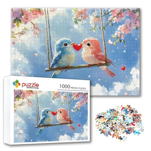 Puzzle Tier Puzzle 3000 Teile Bird, Herausforderung Impossible Jigsaw, Erwachsene Wooden Jigsaw Spielzeug, Puzzlespiele für Die Ganze Familie Stressabbau, Geschenk für Frauen Männer 122 x 80 cm O-3 von FeiPride