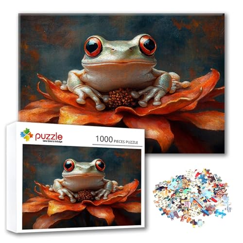 Puzzle Tier Puzzle 3000 Teile Frosch, Herausforderung Impossible Jigsaw, Erwachsene Wooden Jigsaw Spielzeug, Puzzlespiele für Die Ganze Familie Stressabbau, Geschenk für Frauen Männer 122 x 80 cm J-9 Puzzle Tier Puzzle 3000 Teile Frosch, Herausforderung Impossible Jigsaw, Erwachsene Wooden Jigsaw Spielzeug, Puzzlespiele für Die Ganze Familie Stressabbau, Geschenk für Frauen Männer 122 x 80 cm J-9 von FeiPride