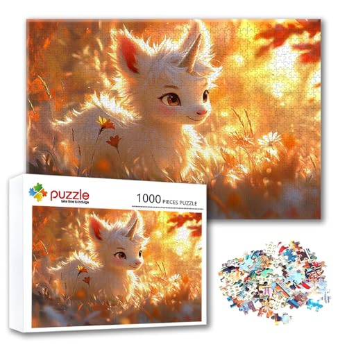 Puzzle Tier Puzzle 3000 Teile Niedlich, Herausforderung Impossible Jigsaw, Erwachsene Wooden Jigsaw Spielzeug, Puzzlespiele für Die Ganze Familie Stressabbau, Geschenk für Frauen 122 x 80 cm H-3 von FeiPride
