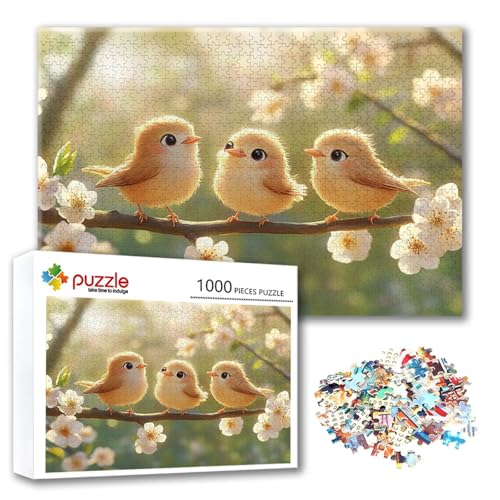 Puzzle Tier Puzzle 4000 Teile Bird, Herausforderung Impossible Jigsaw, Erwachsene Wooden Jigsaw Spielzeug, Puzzlespiele für Die Ganze Familie Stressabbau, Geschenk für Frauen Männer 140 x 87 cm C-0 von FeiPride