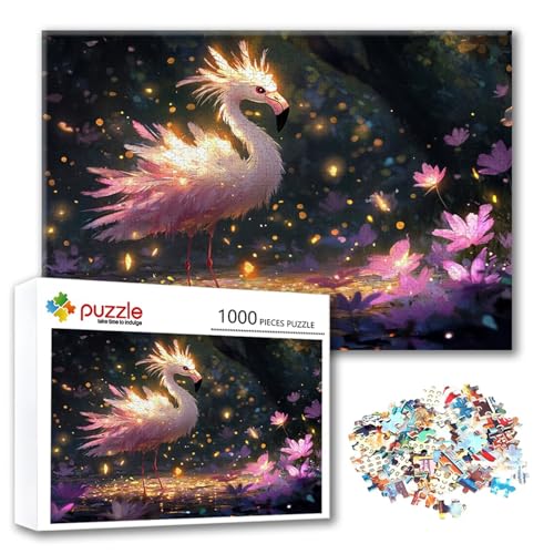 Puzzle Tier Puzzle 500 Teile Bird, Herausforderung Impossible Jigsaw, Erwachsene Wooden Jigsaw Spielzeug, Puzzlespiele für Die Ganze Familie Stressabbau, Geschenk für Frauen Männer 52 x 38 cm W-2 von FeiPride