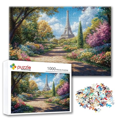 Puzzle Turm Puzzle 2000 Teile Landschaft, Herausforderung Impossible Jigsaw, Erwachsene Wooden Jigsaw Spielzeug, Puzzlespiele für Die Ganze Familie Stressabbau, Geschenk für Frauen 100 x 70 cm U-0 von FeiPride