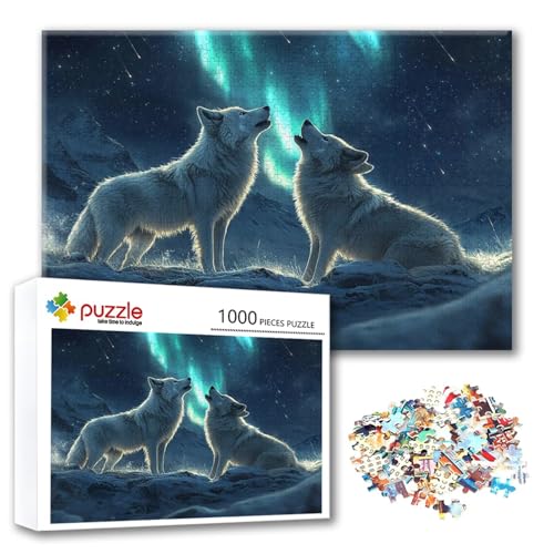 Puzzle Wolf Puzzle 300 Teile Tier, Herausforderung Impossible Jigsaw, Erwachsene Wooden Jigsaw Spielzeug, Puzzlespiele für Die Ganze Familie Stressabbau, Geschenk für Frauen Männer 40 x 28 cm G-6 Puzzle Wolf Puzzle 300 Teile Tier, Herausforderung Impossible Jigsaw, Erwachsene Wooden Jigsaw Spielzeug, Puzzlespiele für Die Ganze Familie Stressabbau, Geschenk für Frauen Männer 40 x 28 cm G-6 von FeiPride