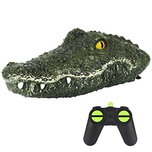 FeiWen Ferngesteuertes Boot Ferngesteuertes Krokodilboot 2.4G Hochgeschwindigkeits-Fernbedienungs-Alligatorkopf wasserdicht Streichspielzeug Schwimmbad See Teich Plastikspielzeuge FeiWen Ferngesteuertes Boot Ferngesteuertes Krokodilboot 2.4G Hochgeschwindigkeits-Fernbedienungs-Alligatorkopf wasserdicht Streichspielzeug Schwimmbad See Teich Plastikspielzeuge von FeiWen