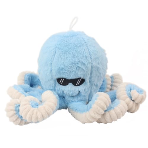FeiWen Krake Plüschtier Stofftier Geschenk Elastischer Tentakel Inneneinrichtung (Blau 2, 40cm) von FeiWen