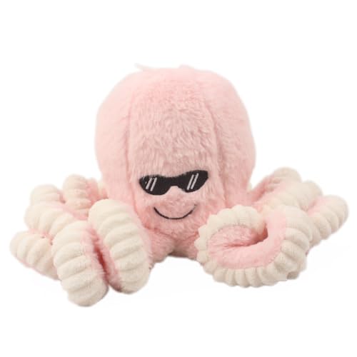 FeiWen Krake Plüschtier Stofftier Geschenk Elastischer Tentakel Inneneinrichtung (Rot 2, 40cm) von FeiWen