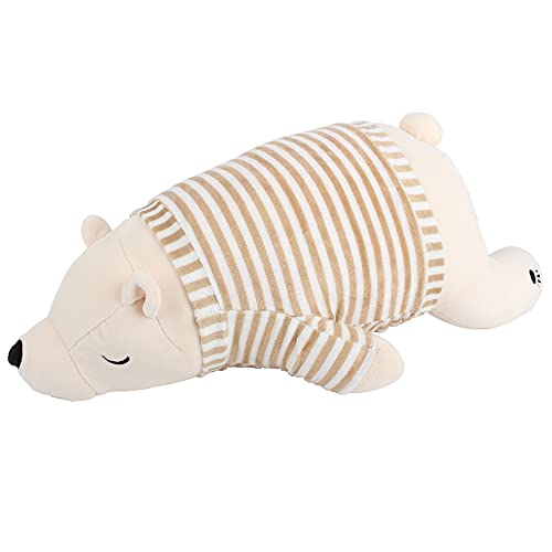 FeiWen Plüsch Eisbär Spielzeug, Bär und Kleidung 50cm Plüschtiere Eisbär (Weiß) von FeiWen