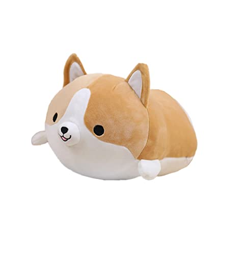 Feiwen Niedliches Plüschtier Shiba Inu Shiba Inu Hund Plüsch Stofftier optimales Weihnachts- und Geburtstagsgeschenk (35 cm) (z/Corgi braun) von FeiWen