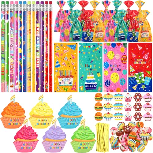 Feifeiya 30 Sets Happy Birthday Party Favors Geburtstag Thema Geschenk Schreibwaren Set Bleistifte Radiergummis Feifeiya 30 Sets Happy Birthday Party Favors Geburtstag Thema Geschenk Schreibwaren Set Bleistifte Radiergummis von Feifeiya