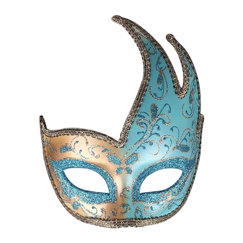 Venezianische Maske Masquerade Maske Damen Herren Blumen Print Augenmaske für Halloween Karneval Party Kostüm von FeiliandaJJ