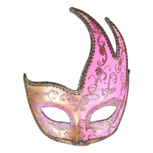 Venezianische Maske Masquerade Maske Damen Herren Blumen Print Augenmaske für Halloween Karneval Party Kostüm von FeiliandaJJ