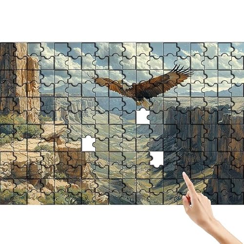 Adler Puzzle 300 Teile Erwachsene, Landschaft Klassische Puzzles Bastelset Erwachsene, Buntes und Lustiges Lernspiele, Herausforderung Spielzeug mit Box für Home Wall Decor Geschenke für Männer V-0 von Feionnug