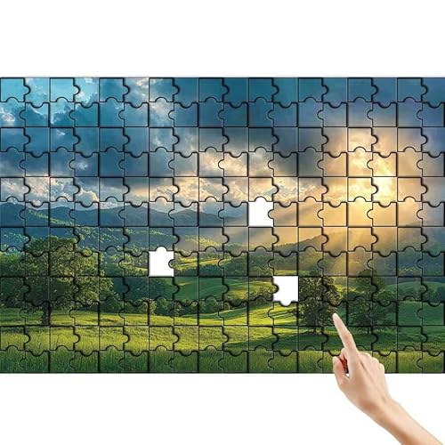Baum Puzzle 140 Teile Erwachsene, Sonnenuntergang Klassische Puzzles Bastelset Erwachsene, Buntes Lustiges Lernspiele, Herausforderung Spielzeug mit Box für Home Wall Decor Geschenke für Männer E-9 von Feionnug