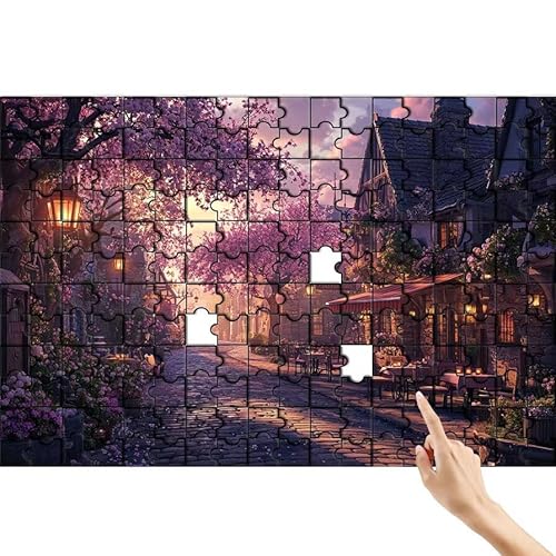 Baum Puzzle 140 Teile Erwachsene, Straße Klassische Puzzles Bastelset Erwachsene, Buntes und Lustiges Lernspiele Set, Herausforderung Spielzeug mit Box für Home Wall Decor, Geschenke für Männer A-2 von Feionnug